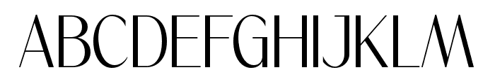 Serina Regular Font UPPERCASE