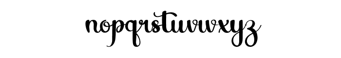 Serina Font LOWERCASE