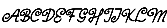 Serpai Monoline Italic Font UPPERCASE