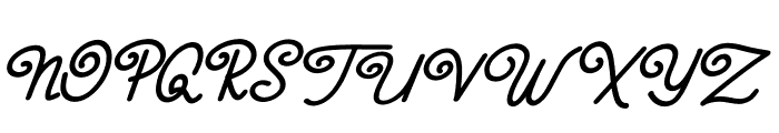 Serpai Monoline Italic Font UPPERCASE