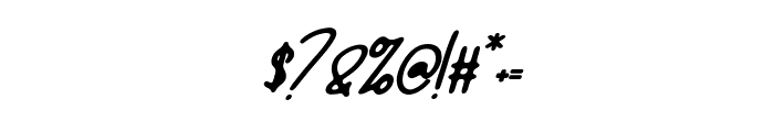 Settarlla Italic Font OTHER CHARS