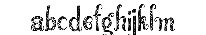 Sewing Thread Font LOWERCASE