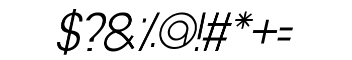 Sewonderline Italic Font OTHER CHARS
