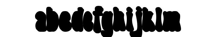 Sexophone Rhythm Extrude Font LOWERCASE