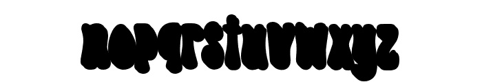 Sexophone Rhythm Extrude Font LOWERCASE