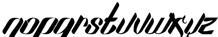 Sexy Shout Font LOWERCASE