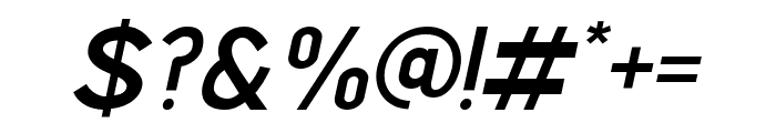 Shackle Medium Italic Font OTHER CHARS