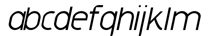 Shackle-ThinItalic Font LOWERCASE