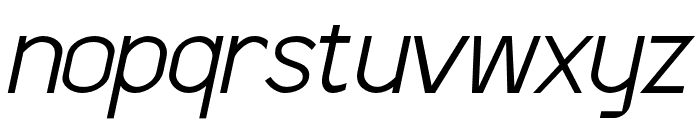 Shackle-ThinItalic Font LOWERCASE