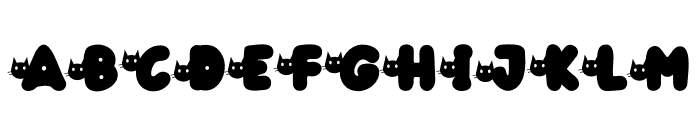 Shadow Cat Head Font UPPERCASE