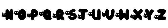 Shadow Cat Head Font UPPERCASE