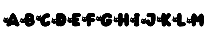 Shadow Cat Head Font LOWERCASE