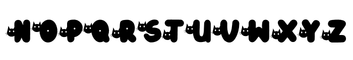 Shadow Cat Head Font LOWERCASE