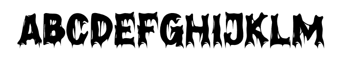 Shadows  Fright Font UPPERCASE