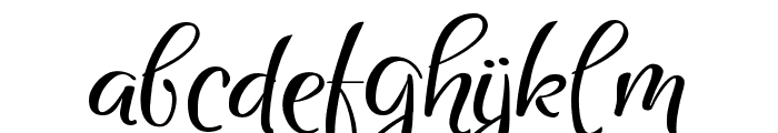 Shafeera Script Font LOWERCASE