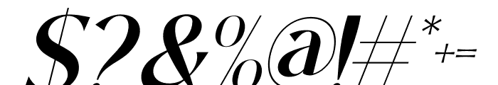 Shafera Italic Font OTHER CHARS
