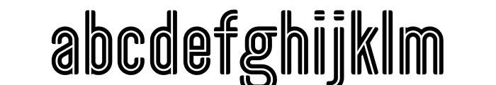 Shakerato Inline Font LOWERCASE
