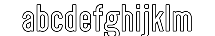 Shakerato Outline Regular Font LOWERCASE