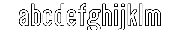 Shakerato Outline Font LOWERCASE