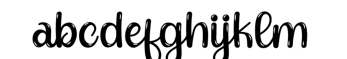 Shaking Tiger Shiny Font LOWERCASE