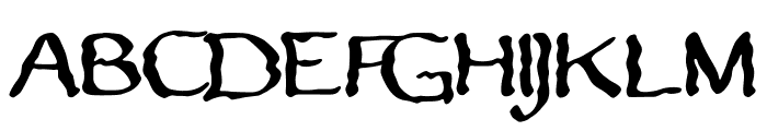 Shaky_Entity Font UPPERCASE