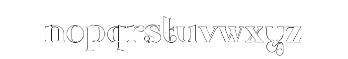 Shalima Outline Regular Font LOWERCASE