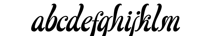 Shallowent-Italic Font LOWERCASE