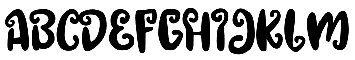 Shaly Font UPPERCASE