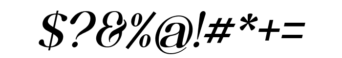 Shandora Italic Font OTHER CHARS