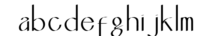 Shanks Font LOWERCASE