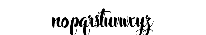 Shantalia Font LOWERCASE