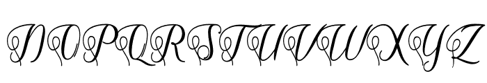 Shantea Script Font UPPERCASE