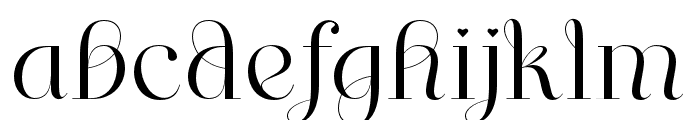 ShapingHeart-Regular Font LOWERCASE