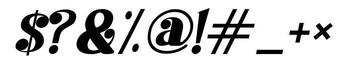 Shaqilla Italic Font OTHER CHARS