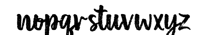 ShardieBrush Font LOWERCASE