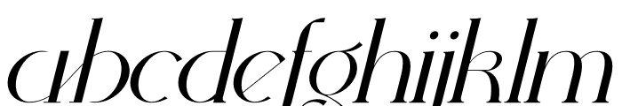 Sharela Italic Font LOWERCASE