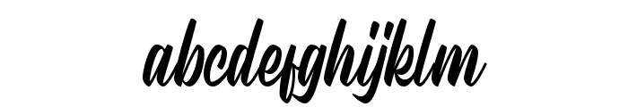 Sharely-Regular Font LOWERCASE