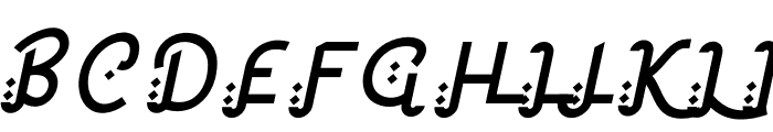 Sharifa Italic Font UPPERCASE
