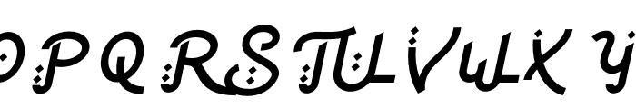 Sharifa Italic Font UPPERCASE