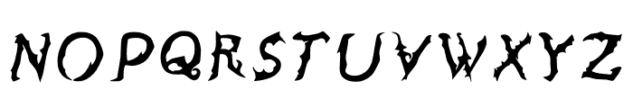 Sharp Fantasy Regular Font UPPERCASE