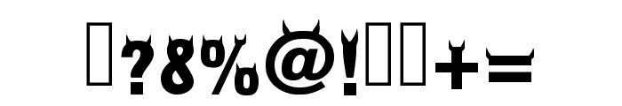 Sharp Horns Regular Font OTHER CHARS