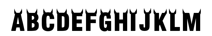 Sharp Horns Regular Font LOWERCASE