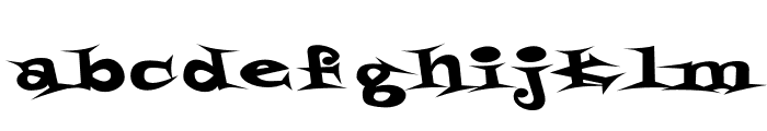 SharpGoth-Regular Font LOWERCASE