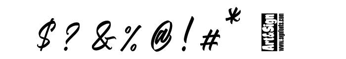 Sharpie Script Font OTHER CHARS