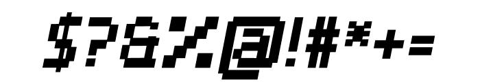 Sharpixel Italic Font OTHER CHARS