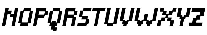 Sharpixel Italic Font UPPERCASE