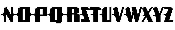 Sharpness Mouth Font UPPERCASE