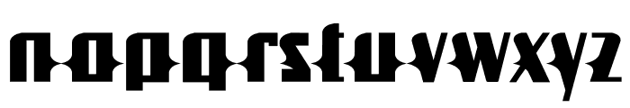 Sharpness Mouth Font LOWERCASE