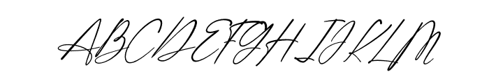 Shatoshi Signature Italic Font UPPERCASE