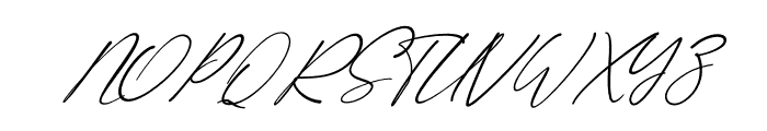 Shatoshi Signature Italic Font UPPERCASE